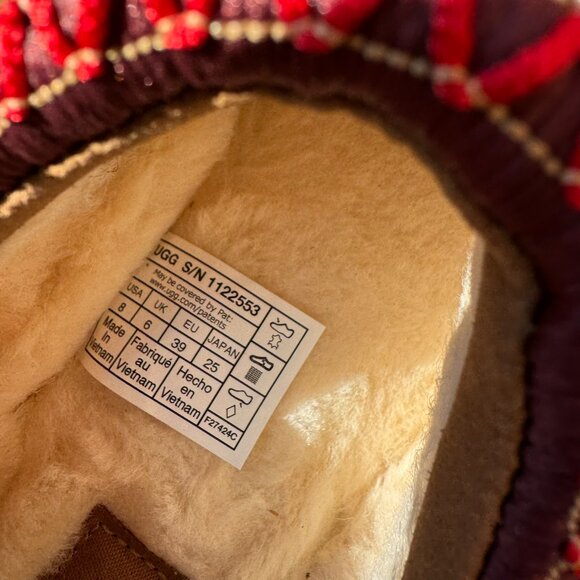 New UGG Tazz 2 Platform Slippers Chesnut Brown 8 - Picture 3 of 9